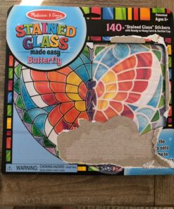 Melissa & Doug Stained Glass Made Easy Activity Kit: Butterfly - 140+ Stickers - Kids Sticker Stained Glass Craft Kit; Sun Catchers For Kids Ages 5+ 28 81T1DckL6QL