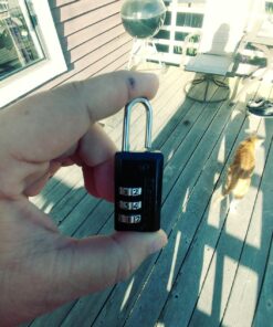 Master Lock Set Your Own Combination Luggage Lock, 2 count (Pack of 1), Black 2 count (Pack of 1) 55 81T1Mq3rhL