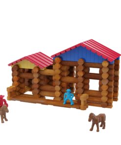 Lincoln Logs Centennial Edition Tin Amazon Exclusive-150+ Pieces-Real Wood-Ages 3+-Best Retro Building Gift Set for Boys/Girls-Creative Construction Engineering-Top Blocks Kit-Preschool Education Toy 35 81T1PRA8nzL