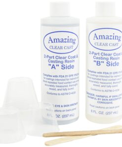 Alternative view of Alumilite Amazing Clear Cast Plus [8 oz A + 8 oz B (16 ounces) 2 Part Kit] UV Resistant Plastic Coating & Casting Epoxy Resin for Countertops, Cups, Tumblers & Crafts | High-Gloss Liquid Glass Finish