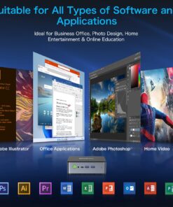 GMKtec Mini PC Intel Core i7 12650H (4.7GHz) Business Office Mini Computers Office Desktop Windows 11 Pro 24GB DDR5 Dual Channel 1TB Hard Drive SSD 4K, USB 4.0, WiFi 6, BT 5.2, Ethernet RJ45 LAN 15 81T4ZyZOSUL