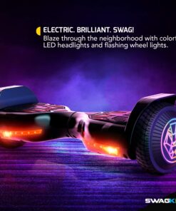 SWAGTRON Swagboard Twist Lithium-Free Hoverboard with Startup Balancing Twist 3 LED Jet Black 9 81T5b5OZn4L