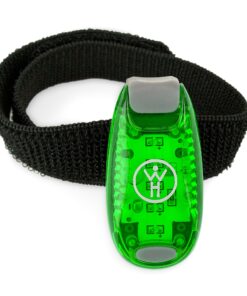 LED Safety Light 2 Pack - Nighttime Visibility for Runners, Cyclists, Walkers, Joggers, Kids, Dogs, Relays & More - Clip to Clothes Strap to Wrist, Ankle, Bike, Collar, or Just About Anywhere! Green 14 81T5br0 rL