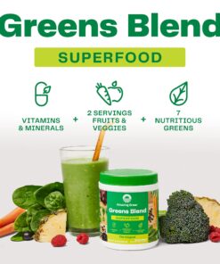 Amazing Grass Greens Blend Superfood: Super Greens Powder Smoothie Mix for Boost Energy ,with Organic Spirulina, Chlorella, Beet Root Powder, Digestive Enzymes & Probiotics, Original, 60 Servings Superfood - Original 60 Servings (Pack of 1) 22 81T5h1mnu8S