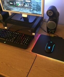 Razer BlackWidow Chroma: Clicky RGB Mechanical Gaming Keyboard - 5 Macro Keys Green Mechanical Switches (Tactile and Clicky) 32 81T5qnz6JFL 1