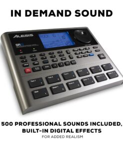 Alesis SR-18 - Studio-Grade Standalone Drum Machine With On-Board Sound Library, Performance Driven I/O and In-Built Effects / Processors 200 patterns 13 81T655sFnL