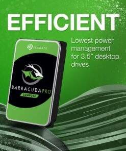 Seagate BarraCuda Pro 10TB Internal Hard Drive Performance HDD – 3.5 Inch SATA 6 Gb/s 7200 RPM 256MB Cache for Computer Desktop PC, Data Recovery (ST10000DM0004) 19 81T6A2z3q6L