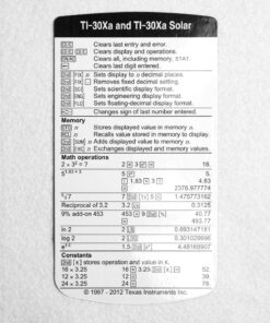 Texas Instruments TI-30Xa Scientific Calculator Gray 33 81T6clSHD3L