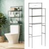Zenna Home Over the Toilet Storage, Metal Bathroom Spacesaver with 3 Shelves, Cross-Style Storage Cabinet, Easy Assembly, Oil Rubbed Bronze Over-the-Toilet Spacesaver 17 81T7OHJW7uL