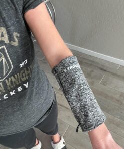 E Tronic Edge Phone Holder for Running, Cell Phone Arm Bands with Reflective Logo, Phone Strap Armband Fits iPhone and Android, Use for Running, Walking, Hiking and Biking, Gray, Medium 22 81T8pKNAkL