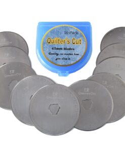 Quilter’s Cut 45mm Rotary Blades, 10 Pack, Fits Olfa, Fiskar, Martelli, & Truecut 15 81T8xEYzSgL