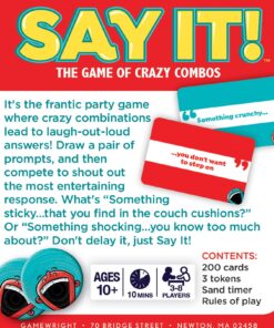 Gamewright - Say It! The Game of Crazy Combos, 5" 5 81T9gpthg0L