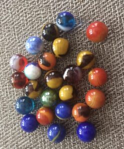 Mega Fun 1/2 Inch Peewee Marbles, Set of 24 Assorted Styles and Colors 12 81TAtAR00OL