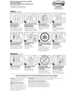 Command Bath Large Water-Resistant Adhesive Refill Strips, 4-Large Strips, Re-Hang Large Bath Hooks or Caddies 28 81TAuTtBrNL