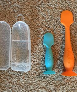 Bumco Baby Diaper Rash Cream Applicator - Baby Bum Brush Diaper Cream Spatula for Butt Paste Diaper Cream - Newborn Baby Essentials, Perfect for Baby Registry, Baby Shower Gifts - Orange 36 81TBCdolyL