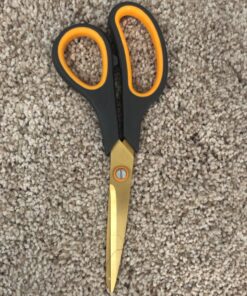 CCR Scissors 8 Inch Soft Comfort-Grip Handles Sharp Titanium Coating Blades, 4-Pack 32 81TBjA9tLxL