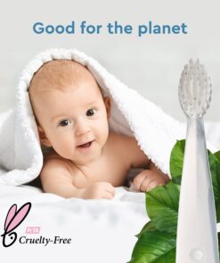 RADIUS Children's Toothbrush Pure Brush Ultra Soft BPA Free ADA Accepted Designed for Delicate Teeth for Kids 6 Months and Up - Clear - Pack of 3 1 Count (Pack of 3) 15 81TCtILz33L