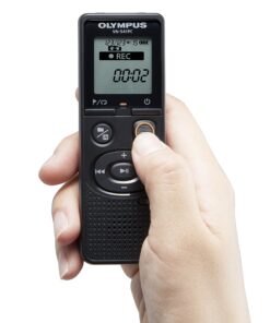 Olympus VN-541PC digital voice recorder with one-touch recording, noise-cancellation function, 4GB memory, four scenes recording, includes a micro-USB cable. 16 81TDRw9FFfL