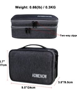 Tech Cable Organizer Bag Electronics Charger IT Accessories Cord Wire Case for Travel (Black) 31 81TDm4fes0L