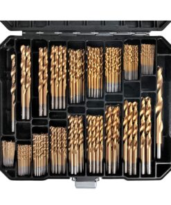 Titanium Drill Bit Set for Metal - 230pc Kit - Coated HSS - From 1/16" up to 1/2 Inch 8 81TFMCUsx L