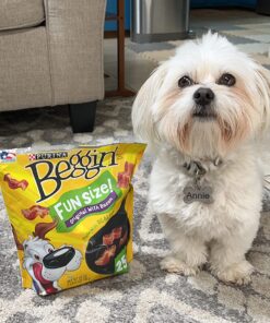 Purina Beggin' With Real Meat Dog Treats, Fun Size Original With Bacon Flavor - 25 oz. Pouch 33 81TG1R5iaGL