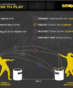 Kan Jam Disc Toss Game - American Made Outdoor Game for The Backyard, Beach, Park, Tailgates - Original, Illuminate, Pro, Travel Edition, and Carry Bag Only The OG 38 81TGcJ6QrmL