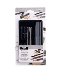 Royal & Langnickel RSET-ART2503 Small Tin Charcoal Drawing Art Set Basic Charcoal Ranges 20 81THCt1Wc L 3