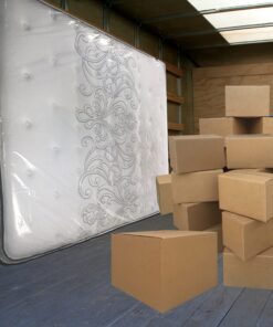 uBoxes Moving Supplies King Mattress Cover/Bag 76" x 15" x 104", Clear 13 81TIjpS6Y7L