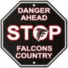 Fremont Die NFL Arizona Cardinals Stop Sign Atlanta Falcons 12" x 12" 55 81TIkJNSvxL