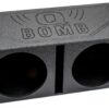 QPower Q Bomb Series 15 Inch Ported Car Subwoofer Sub Box Enclosure with Dual Vented Chamber Design and Black Bed Rhino Liner Spray Finish, Black