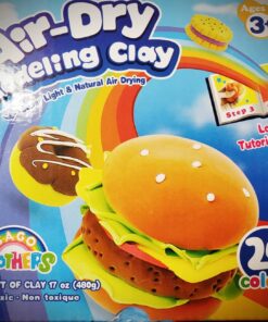 Sago Brothers Air Dry Clay, 24 Colors Modeling Clay for Kids, Molding Magic Clay for Slime add ins & Slime Supplies, Kids Gifts Art Set for Boys Girls 47 81TMVclwByL