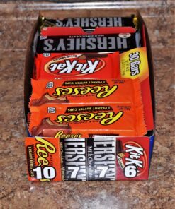 HERSHEY'S, KIT KAT and REESE'S Milk Chocolate Assortment Candy Bars, Individually Wrapped, 45 oz Bulk Value Pack (30 Piece) 23 81TMaP6hixL