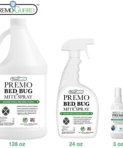 Bed Bug Spray Killer by Premo Guard – 24 oz – Fast Acting – Stain & Scent Free – Child & Pet Friendly – Best Extended Protection – Industry Approved – Satisfaction Guarantee 24 Fl Oz (Pack of 1) 20 81TMf4bzUeL