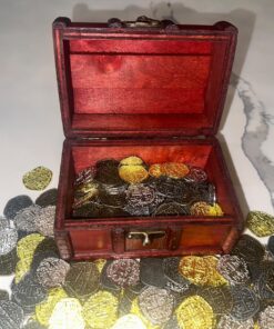 Beverly Oaks Metal Pirate Coins - Gold and Silver Spanish Doubloon Replicas - Fantasy Metal Coin Pirate Treasure (100) 100 50 81TMqh5qVhL