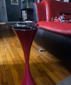 CO-Z Standing Ashtray for Outdoor Patio, Cigar Ashtrays for Cigarette Butt Receptical with Detachable Container, Contemporary Retro Ash Tray Sets for Weed 22 in. Height, Red 19 81TNEaIuXL