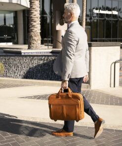 Solo Walker Leather Rolling Laptop Bag, Tan 38 81TNTvnGLeL