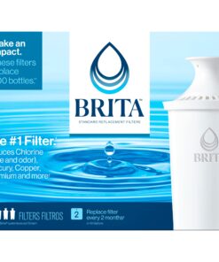 Brita Standard Water Filter Replacements for Pitchers and Dispensers, Lasts 2 Months, Reduces Chlorine Taste and Odor, 3 Count 50 81TOhxPKSjL