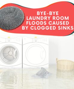 12 Pack of Washing Machine Lint Traps. Comes with 12 Ties. Attach to Your Washer Sink Hose and Allow the Metal Mesh Trap to Filter the Laundry Water. Stainless Steel and Rust Proof. 26 81TPlt0Q8JL