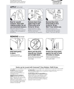 Command Medium Wall Hooks, Damage Free Hanging Wall Hooks with Adhesive Strips, No Tools Wall Hooks for Hanging Christmas Decorations, 7 Clear Wall Hooks and 12 Command Strips 33 81TPtsqwyJL