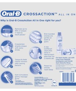 Oral-B CrossAction All In One Soft Toothbrushes, Deep Plaque Removal, 6 Count Toothbrush (Pack of 6) 21 81TQHA2KjVL