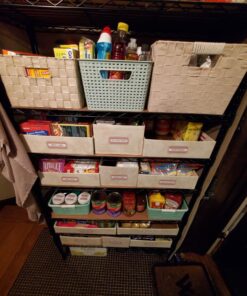 Amazon Basics 5-Shelf Adjustable, Heavy Duty Storage Shelving Unit (350 lbs loading capacity per shelf), Steel Organizer Wire Rack, Black, 36" L x 14" W x 72" H No Wheels 40 81TQbcUQYL