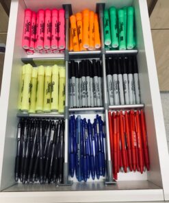 PRACTICAL COMFORT Kitchen Drawer Organizer for Silverware Utensils Flatware 9 Dividers Set | MEDIUM | 3 Dividers 17.5" to 19.7" + 6 Dividers 3.8" 43 81TRA6Abj L