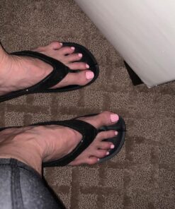 AEROTHOTIC Women's Comfortable Arch Support Summer Orthotic Flip Flops Sandals 9 Crystal Black 41 81TSI POOL