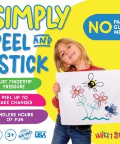 Wikki Stix Doodler, Fidget Toy Plus Arts & Crafts for Kids; Non-Toxic Waxed Yarn, Reusable Hands-on Fun! 6-inch Assorted Colors; 24-Pack. 20 81TSjeMro6L