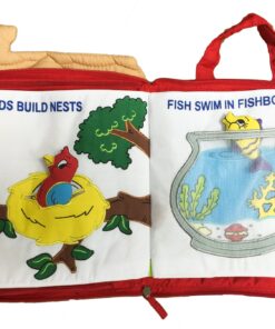 Alternative view of Pockets of Learning Right at Home Quiet Book, Animal Activity Busy Book for Toddlers and Children