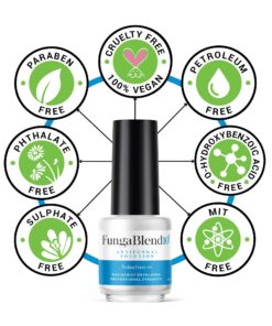 FungaBlend 10 - Antifungal Medication:1% Tolnaftate and 10 Plant Medicines -Toenail Fungus Treatment for Nail Repair Gel, Athletes Foot, Jock Itch, Ringworm -Topical Solution for Toe and Finger Nail 12 81TToHHd5TL