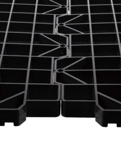 USA SEALING Attic Dek Flooring Storage System, Walking Deck Pallet Boards for Attic, Easy Installation Floor System for Garage, Roof and More, 4 Panels Included - Black 4pk - Universal 20 81TVdKy3A4L