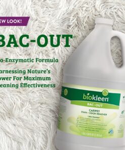 Biokleen Bac-Out Enzyme Stain & Odor Remover - 128 Ounces - Destroys Stains & Odors Safely, for Pet Stains, Laundry, Diapers, Wine, Carpets, & More, Eco-Friendly, Non-Toxic 1 24 81TVoCCHLwL