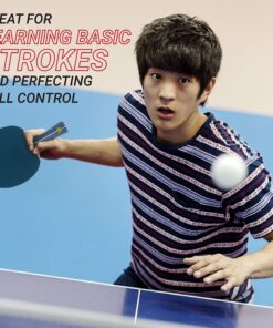 Killerspin JET200 Ping Pong Paddle, Table Tennis Racket, Table Tennis Equipment for Beginners, Table Tennis Paddle with Wood Blade, Jet Basic Rubber Grips Navy Blue 17 81TWOYaGVRL