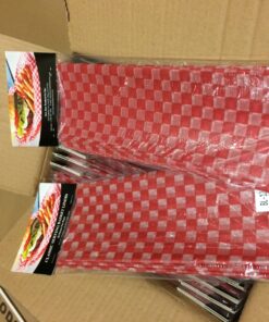 New Star Foodservice 44263 Red Check Food Basket Liners, 12 By 12-inch, Set of 36 13 81TWb4N5LgL